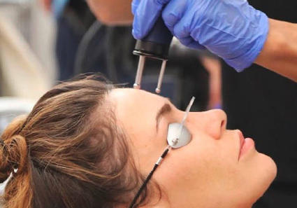 Woman receiving Laser Skin Resurfacing